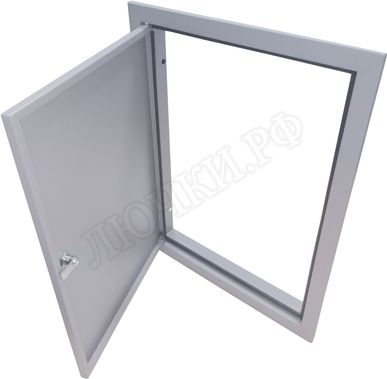Люк сантехнический Элит усиленный 1 мм с замком 1000*1800, RAL 9003 муар Люк сантехнический Элит усиленный 1 мм с замком 1000*1800, RAL 9003 муар