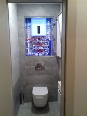 Люк под плитку Нажимной Железяка, 2 створки, 950*900 Люк под плитку Нажимной Железяка, 2 створки, 950*900