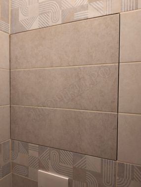 Люк под плитку Нажимной Железяка, 2 створки, 950*900 Люк под плитку Нажимной Железяка, 2 створки, 950*900