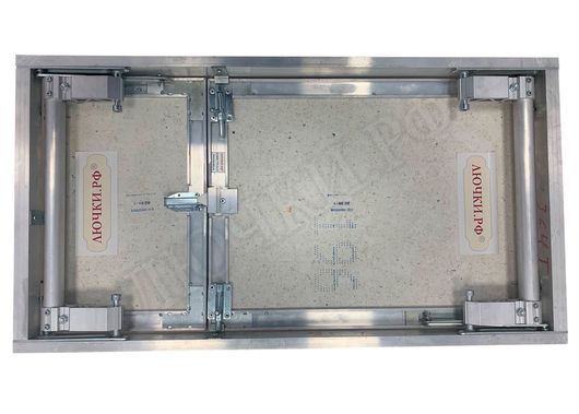 Люк под плитку Нажимной Секрет-Лайт 2 створки 750*750 Люк под плитку Нажимной Секрет-Лайт 2 створки 750*750