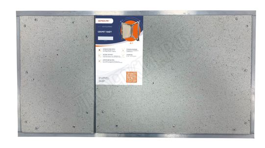 Люк под плитку Нажимной Секрет-Лайт 2 створки 750*750 Люк под плитку Нажимной Секрет-Лайт 2 створки 750*750