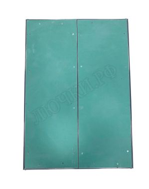 Люк под покраску Хаммер Гиппократ для установки в потолок, 2 створки, съёмная перегородка 1100*1200 Люк под покраску Хаммер Гиппократ для установки в потолок, 2 створки, съёмная перегородка 1100*1200