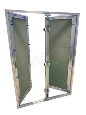 Люк под покраску Хаммер Гиппократ для установки в потолок, 2 створки, съёмная перегородка 1100*1200 Люк под покраску Хаммер Гиппократ для установки в потолок, 2 створки, съёмная перегородка 1100*1200