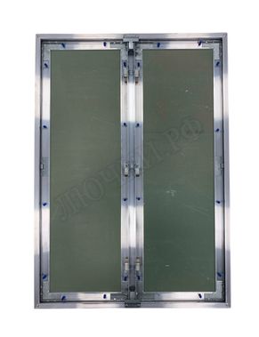 Люк под покраску Хаммер Гиппократ для установки в потолок, 2 створки, съёмная перегородка 1100*1200 Люк под покраску Хаммер Гиппократ для установки в потолок, 2 створки, съёмная перегородка 1100*1200