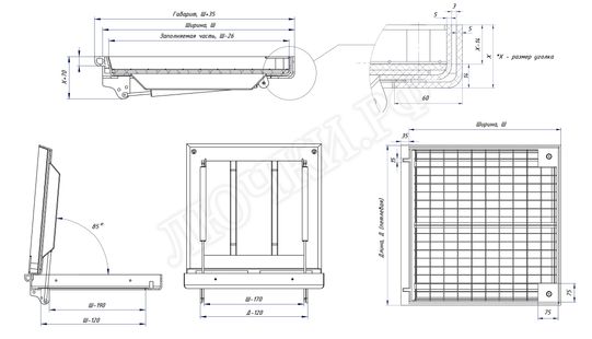 Люк под брусчатку Брус Ли Стальной 1200*1200 Люк под брусчатку Брус Ли Стальной 1200*1200