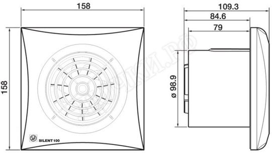 Вентилятор SILENT-100 CRZ Вентилятор SILENT-100 CRZ