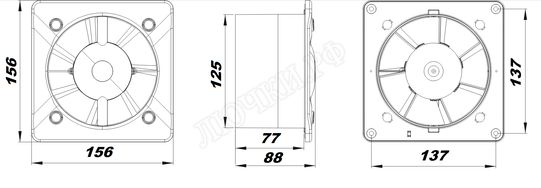 Вытяжной вентилятор Awenta System+, Silent, 125, KWS125 Вытяжной вентилятор Awenta System+, Silent, 125, KWS125