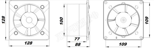 Вытяжной вентилятор Awenta System+, Turbo, 100, KWT100H Вытяжной вентилятор Awenta System+, Turbo, 100, KWT100H