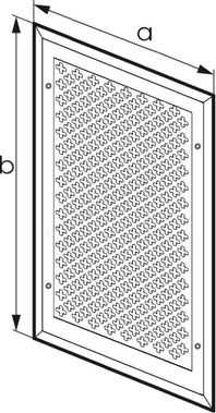 Решетка металлическая с перфорацией Цветок накладная 1300*1150 Решетка металлическая с перфорацией Цветок накладная 1300*1150