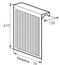Радиаторный экран С перфорацией Цветок Металлический верх 290*610 Радиаторный экран С перфорацией Цветок Металлический верх 290*610